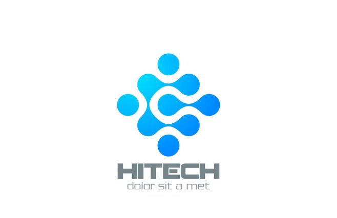 電子科技logo設(shè)計(jì) 融合計(jì)算機(jī)科技的視覺(jué)符號(hào)